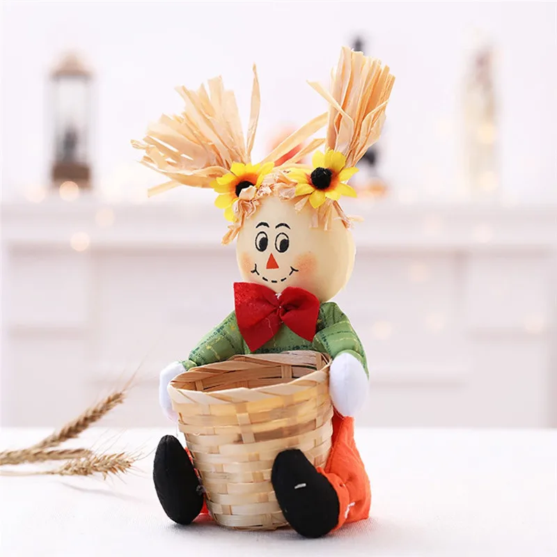 Кукла фруктовая чаша Хэллоуин привидение корзина для конфет ручная работа