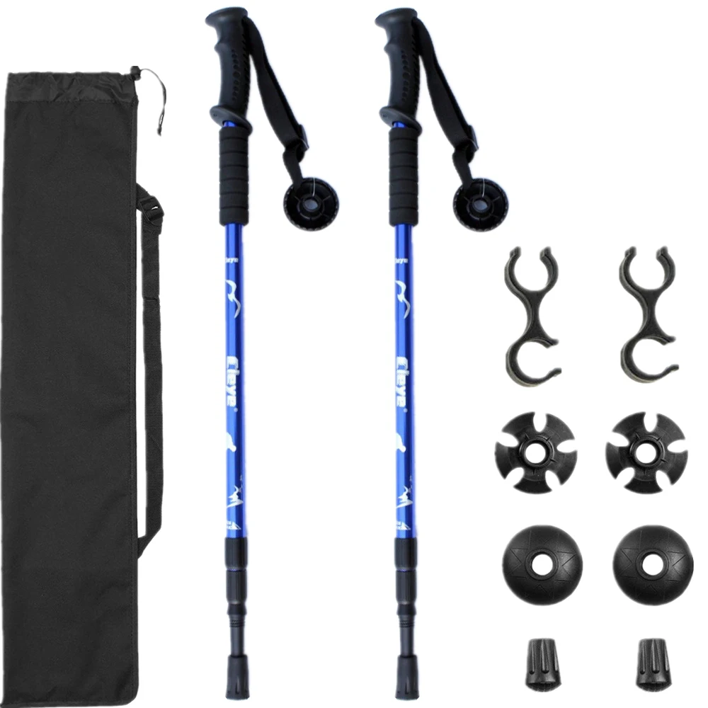 2 шт./лот скандинавские трекинговые палки с противоударной системой быстрой