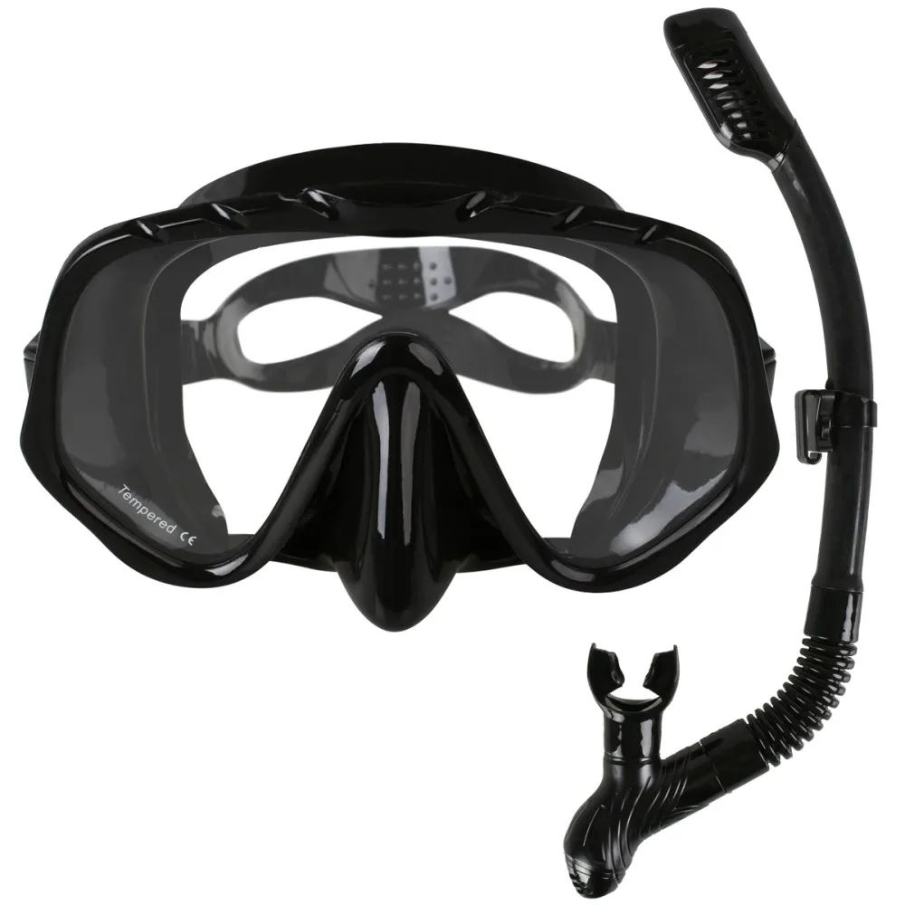 

Professional Skuba Diving Mask Goggles Wide Vision Watersports Equipment With Anti-fog One-piece lens Underwater
