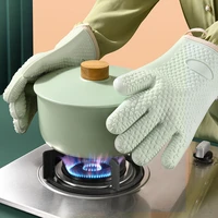 kitchen silicone gloves thermal insulation oven mitts baking accessories non slip oven anti scald silicone gloves kitchen tools