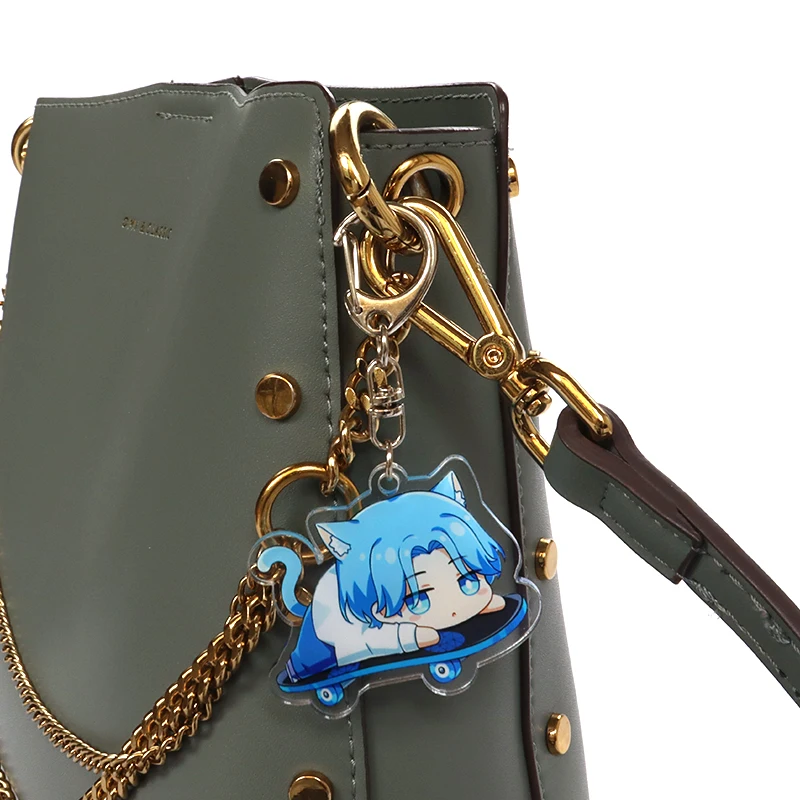 SK8 Бесконечность акриловый брелок для ключей Reki Miya Langa вишневый цвет Адам