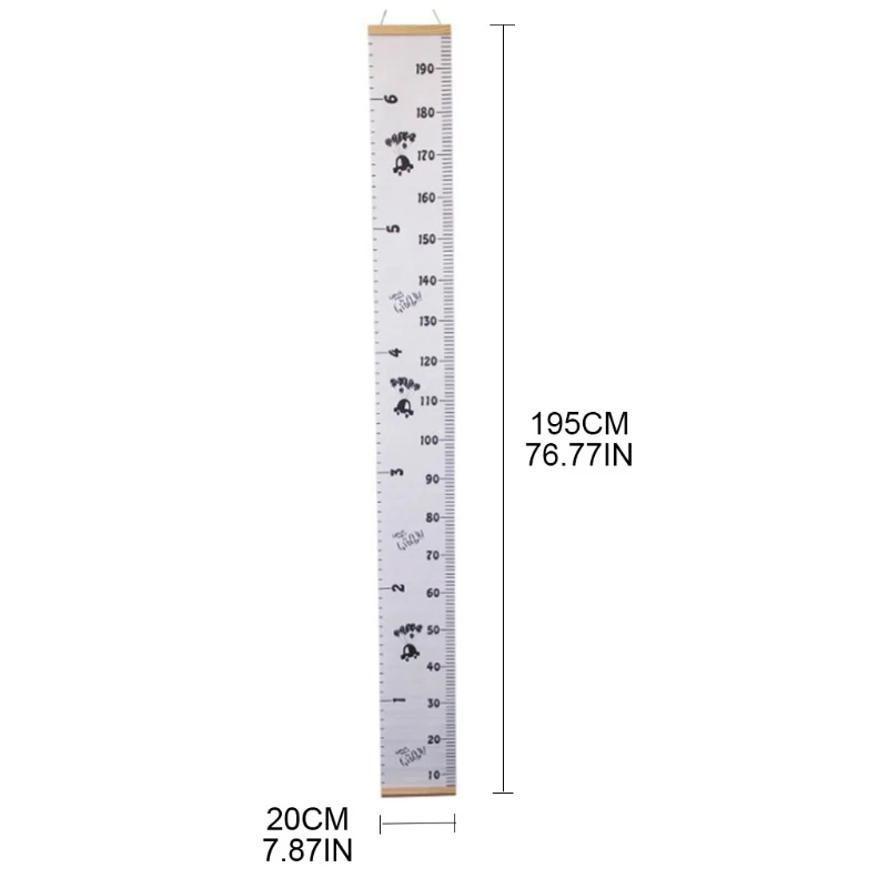 

B2EB Наклейка на стену с измерением высоты, мультяшная детская комната, таблица роста ребенка, настенное украшение, стрела, воздушный шар, пар...