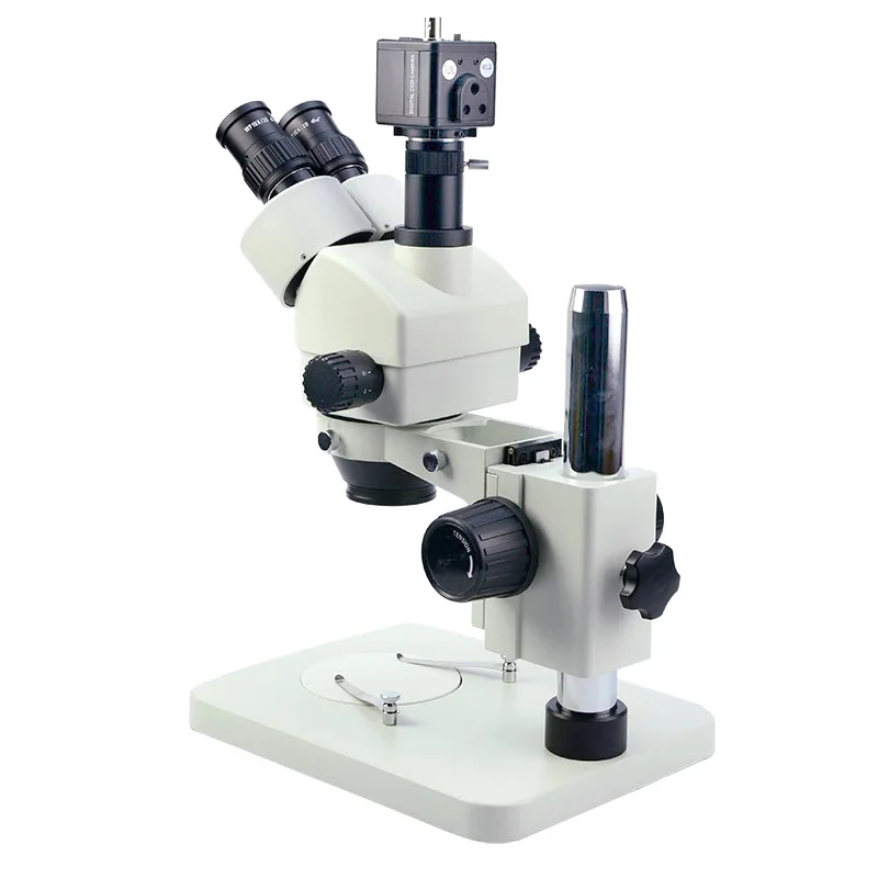 7X-45X Professional Dual View Zoom Stereo Microscope with CCD TV Adapter Viewing Screen and Electronic Eyepiece | Инструменты
