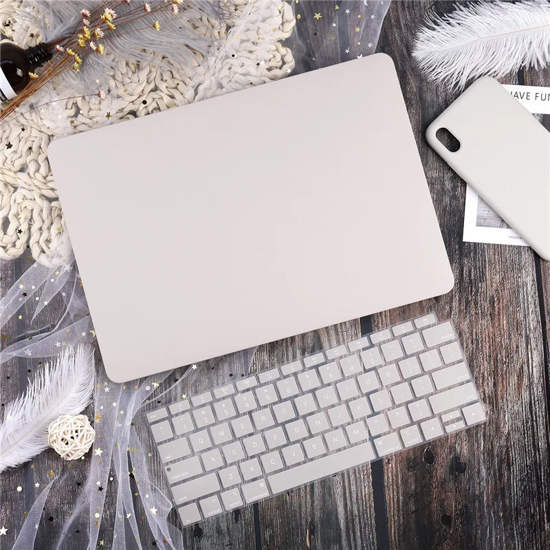 Khaki Для Macbook Air 13 Чехол A1932 новейшая версия Жесткий кристально чистый матовый чехол для ноутбука MacBook air 1" дюймов 13 дюймов retina дисплей - Цвет: Khaki