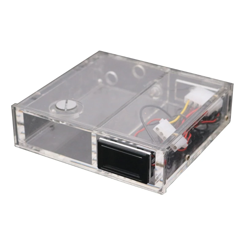 

C1FB Water Cooling Tank Cooling Reservoir All Transparent Acrylic Computer Radiator for PC CPU Water Block Innovated