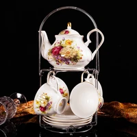 jingdezhen ceramic european style tea set coffee cup and dish gift