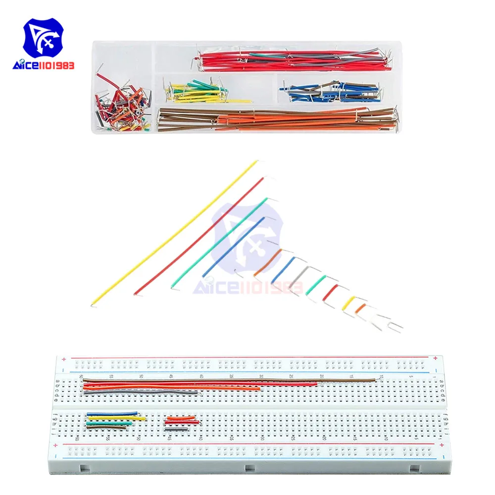 Diymore 140 шт./лот Без припоя макетная плата перемычка Кабельный провод комплект u