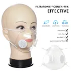 1510 Набор силиконовая многоразовая маска для лица маска для глухих и бесшумных губ с клапаном моющаяся Пылезащитная гладкая прозрачная маска для рта TSLM1