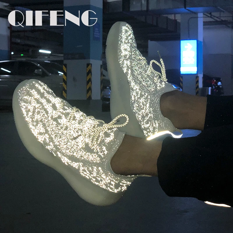 Кроссовки мужские/женские сетчатые Светоотражающие Повседневная модная