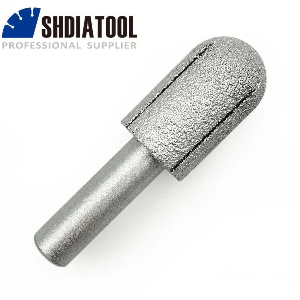 Шариковые алмазные фрезы SHDIATOOL № 13 с вакуумной пайкой для камня хвостовик 12 7 мм