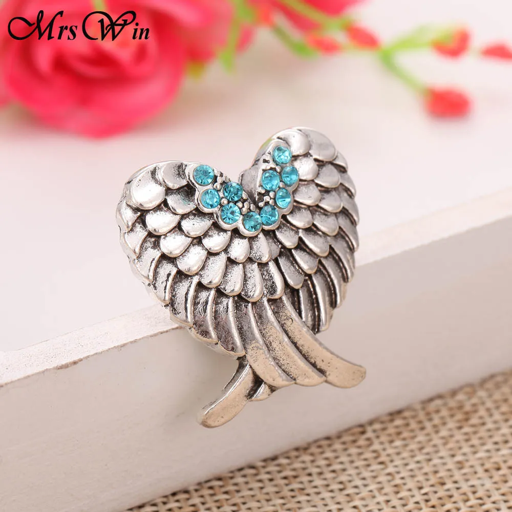 6 шт./лот новые ювелирные изделия с застежкой большие кристаллы Крылья Ангела