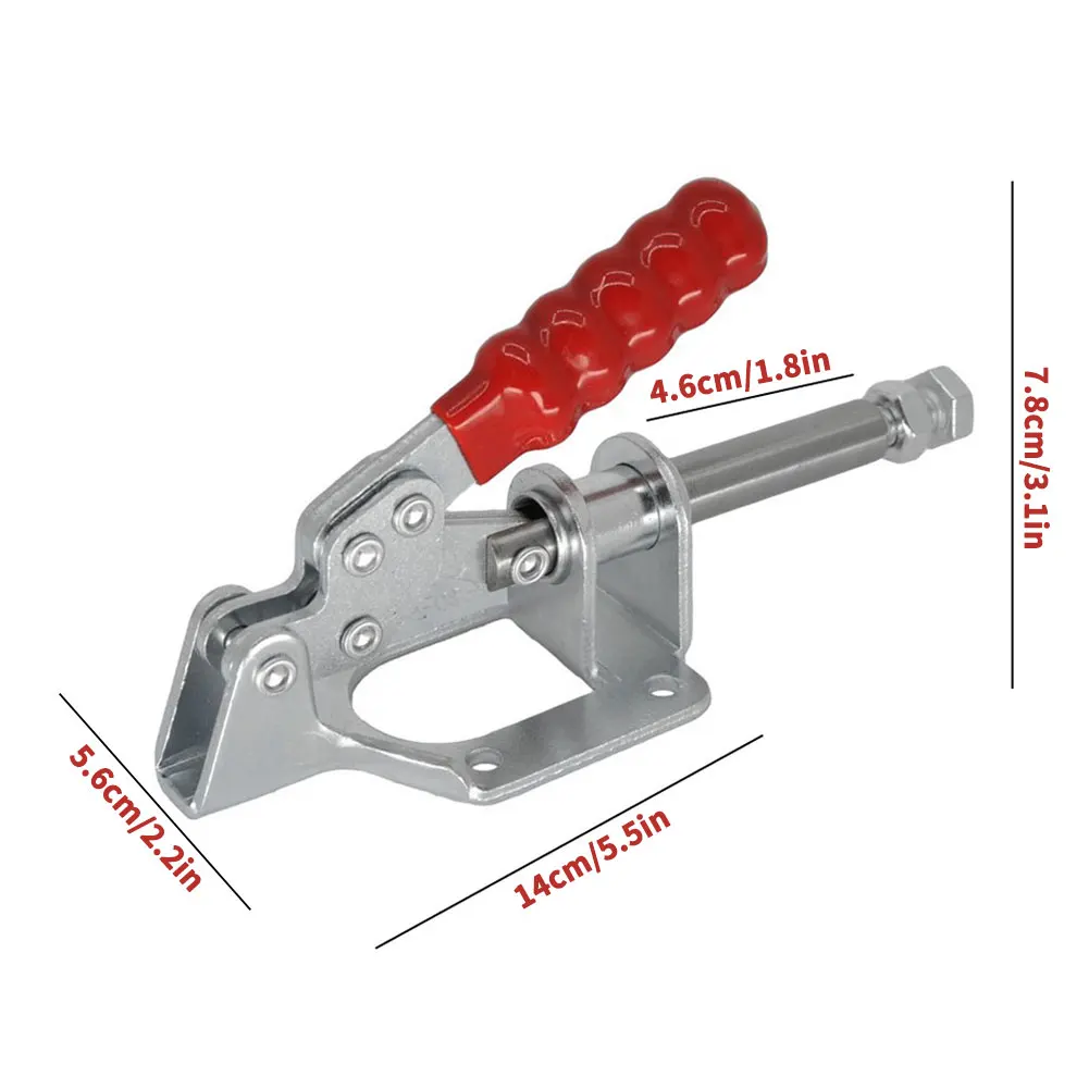 

Toggle Clamp Quick-Release Hand Tool Clamp Push Pull Type 300Lbs Push/Pull Sturdy Holding Capacity Hand Tool Rocker Clamp