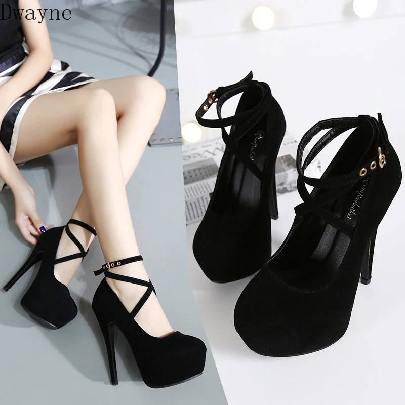 Новинка 2019 сценические босоножки на очень высоком каблуке толстом с ремешками