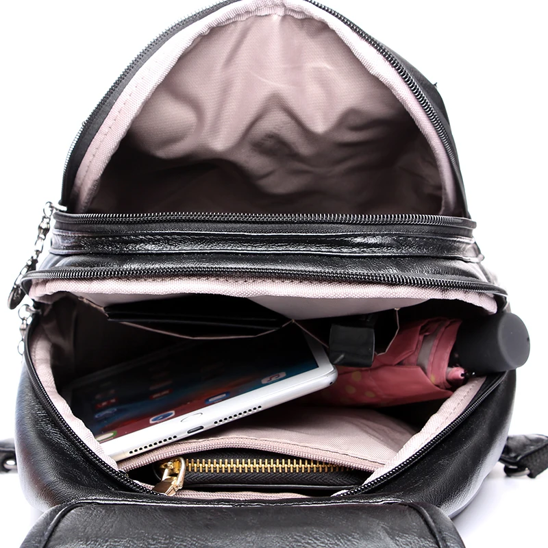 Женский кожаный рюкзак Bapack винтажный высокого качества для девочек Mochilas