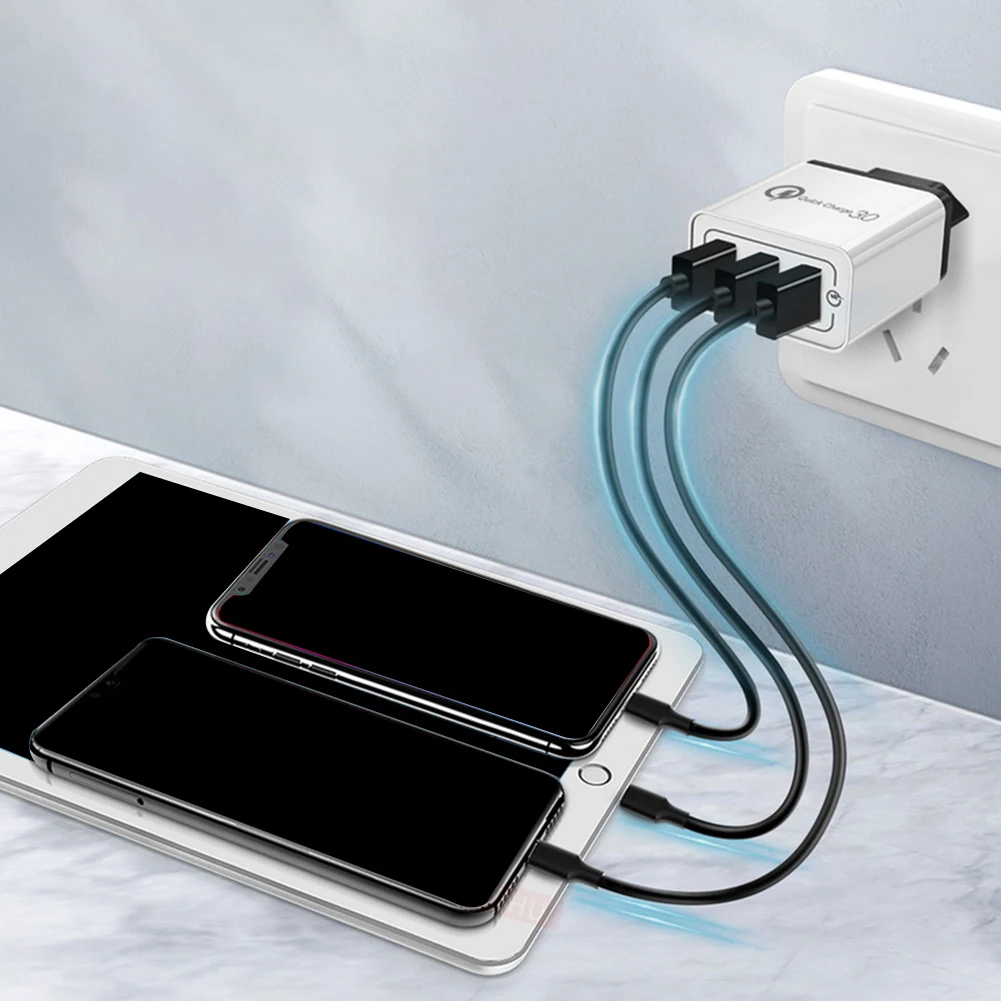New Safety Practical Efficient Mobile Phone Charger Fast Charge Multi-Port 5V9V12V Smart Charging Head Widely Applicable | Электроника