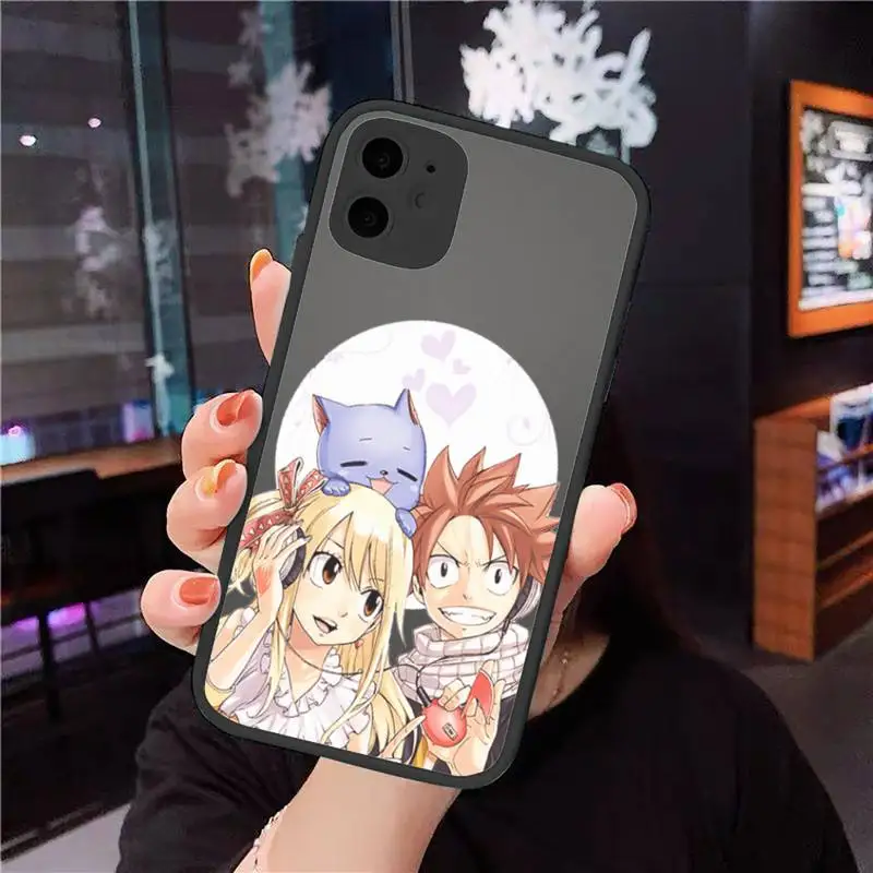 

FAIRY TAIL Natsu Anime Phone Cases Matte Transparent for iPhone 7 8 11 12 s mini pro X XS XR MAX Plus cover funda shell