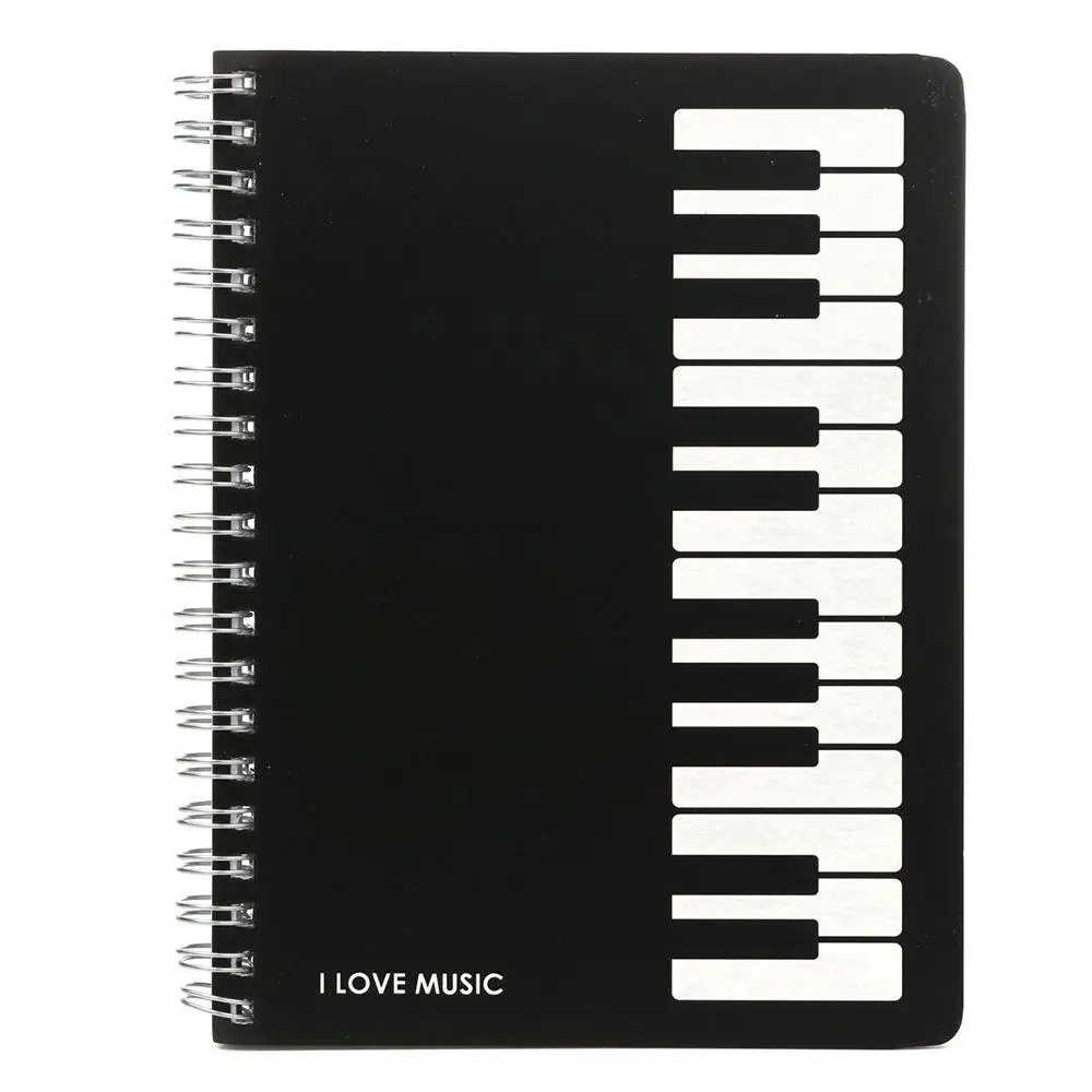 

Piano Keyboard Coil Notebook Memo Spiral Notebook Bound Music Diary Sketchbook Student Journal School Notepad Stationery Office