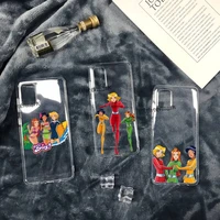 cartoon totally spies phone case for samsung s30 s21 s20 fe note 20 ultra s10 s9 s8 plus s7 s10e transparent cover