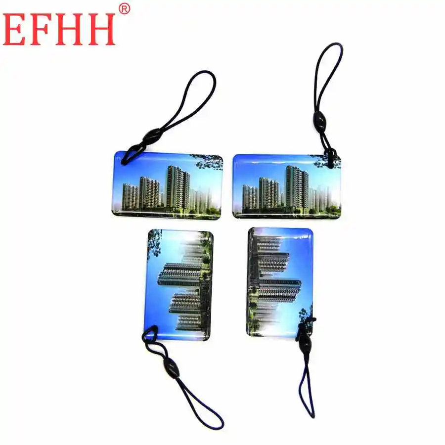 4pcs Random Color S50 1K 13,56 Mhz UID сменный брелок для ключей перезаписываемая IC карта дубликат клон жетон значок RFID карта контроля доступа 1 шт - Цвет: 4pcs Random Color