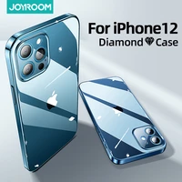 full lens protection clear case for iphone 12 pro max 12 mini pctpu shockproof transparent case for iphone 12 min