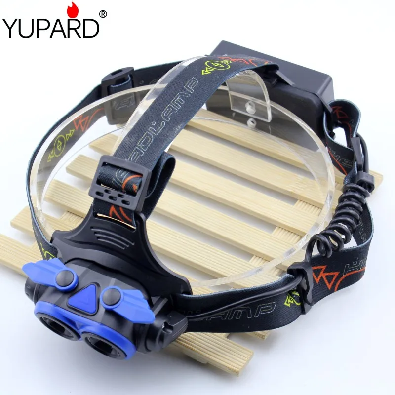 Двойной светильник источник XM T6 светодиодный мини налобный фонарь 3 режима USB