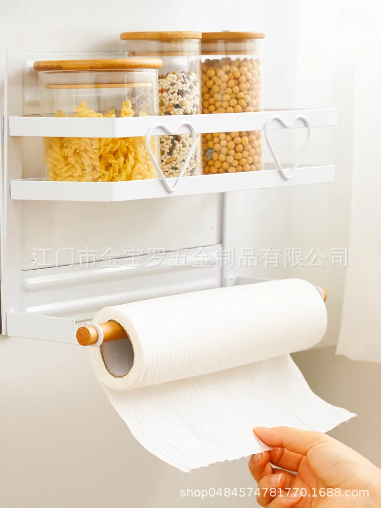 Настенный стеллаж для кухни настенный магнитный холодильника микроволновой