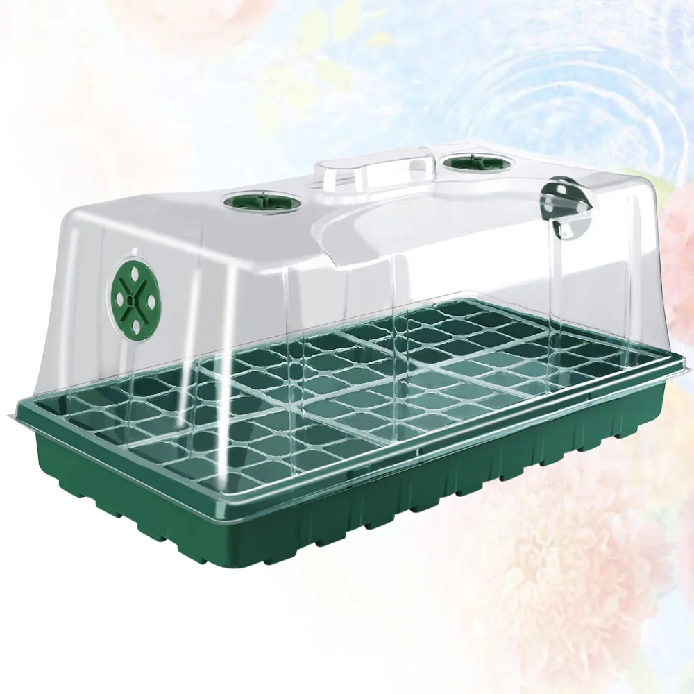 

1 Set Seedling Box Succulent Planter Breathable Planting Plate Flower Growing Case for Home Shop