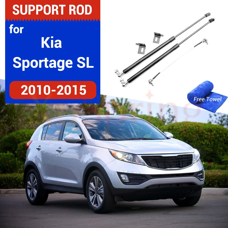 

Refit Bonnet Hood Cover Gas Shock Lift Strut Bars Support Rod Damper Rocks Car-styling For Kia Sportage SL 2010-2015