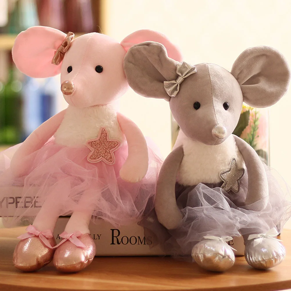 45 см 1 шт. Милая балетная мышь плюшевые игрушки милая одежда животные мягкие