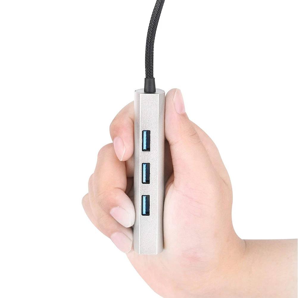 Type c до 4USB3. 0 алюминиевый сплав сплиттер адаптер прочный ноутбук жесткие диски