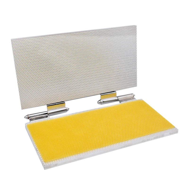 M&aacute;quina de molde de hoja de cera de abeja, tama&ntilde;o de celda de impresora de 5,3mm o 4,9mm, molde de relieve de cera de abeja de aluminio completo opcional-0