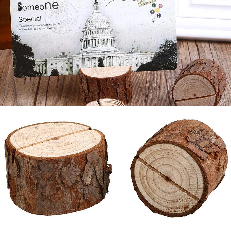 Деревянный держатель для фотографий вечерние круглые карты 10x настольная