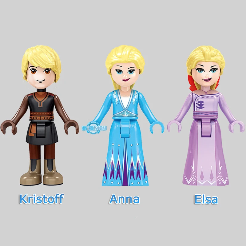 

810pcs Snow Queen Series Ice Fantasy Princess Amusement Park Compatible Girls Friends Figures Building Blocks Bricks Toys