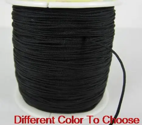 

can choose color black hr3 mixed 1 5mm nylon 160M/15yards/lot Chinese knot tread shamballa cord String Rope tassel necklace