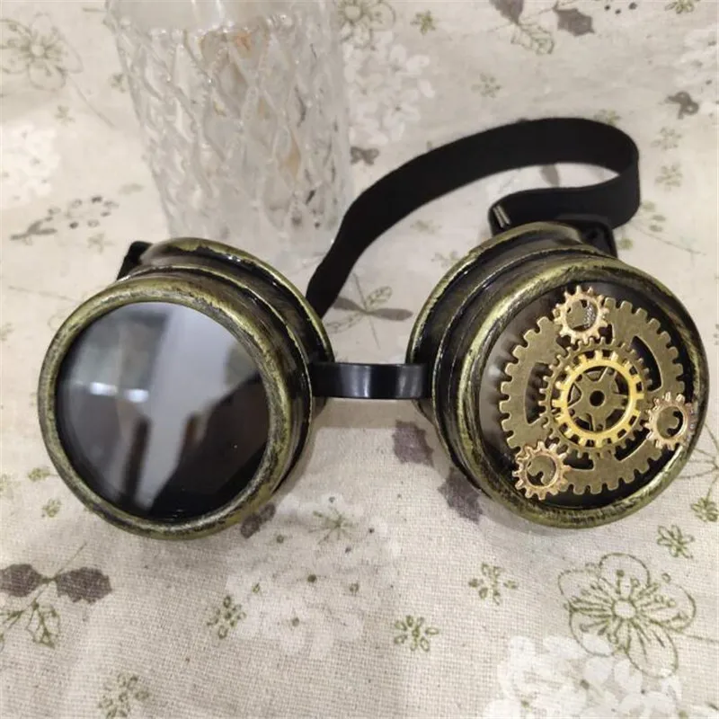

Top Quality Vintage Gothic Style Steampunk Punk Glasses Unisex Cosplay Halloween Party Prop Glasses Handmade