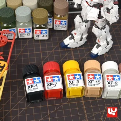 Эмалевая краска Tamiya 10 мл плоская/матовая цвета XF1-XF24 для модели гундама