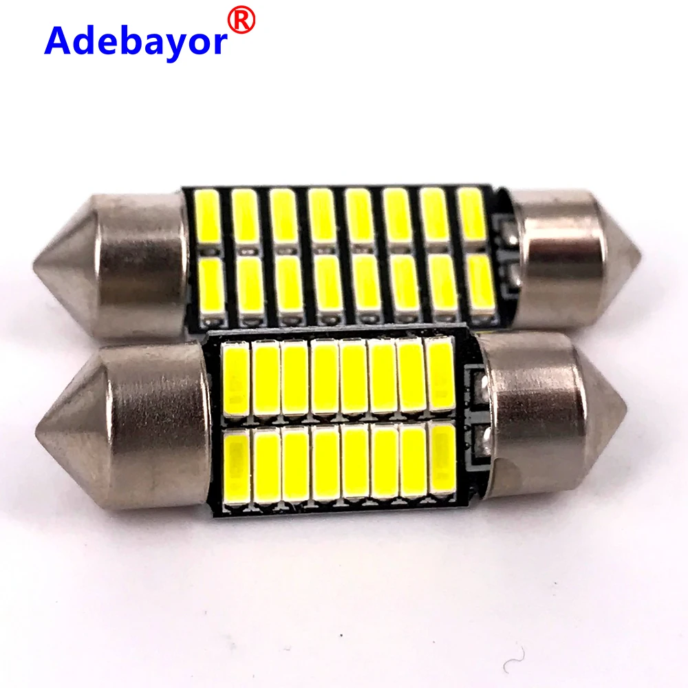 1 шт. гирлянда 36 мм Купольные лампы C5W Led 4014 16 SMD светодиодов лампа для чтения разные