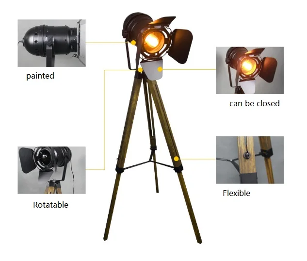 Напольная Лампа в скандинавском стиле комнатный светильник с треногой новейший