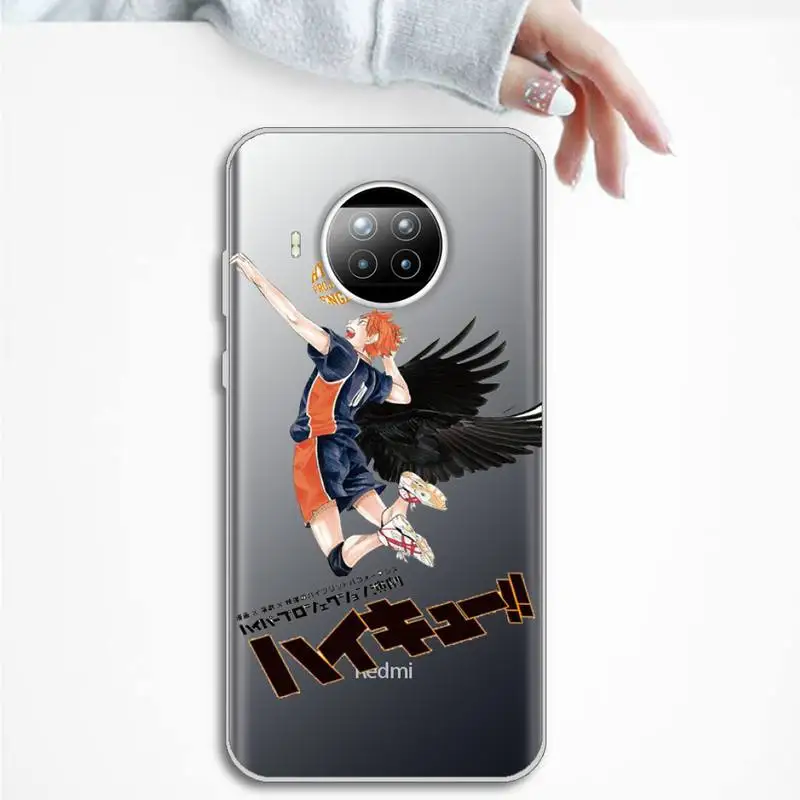 

haikyuu Anime volleyball boy Phone Case Transparent for Xiaomi mi Redmi note 10 t 8 9 pro lite 11 Samsung S 8 9 10 20 plus ultra