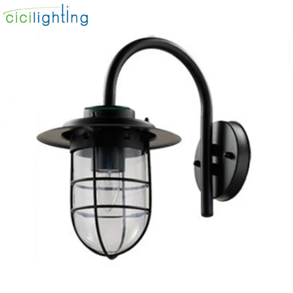 Черный серебристый цвет на открытом воздухе Водонепроницаемый настенный