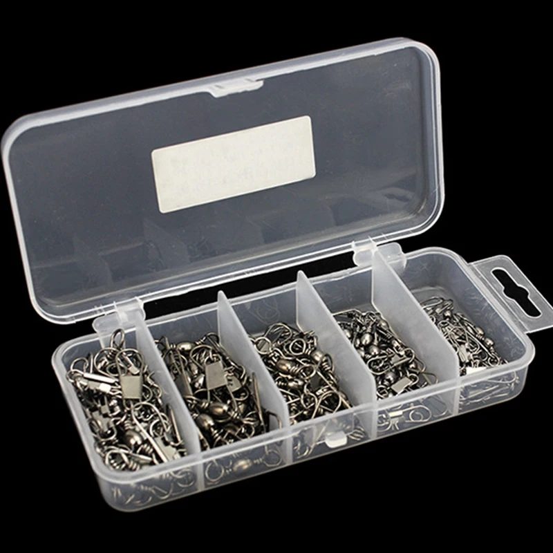 100 шт. рыболовные вертлюжные медные роликовые соединительные соединители для