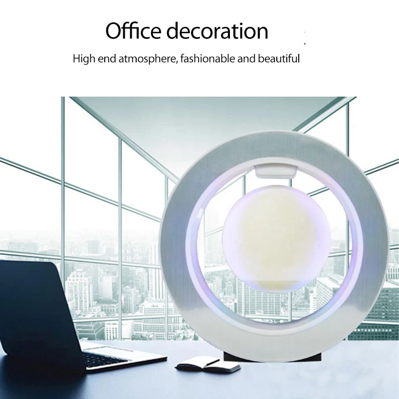 

Creative Floating Moon Lamp Magnetic Levitation Moon Night Lights Office Home Novelty 4 inches LED Colorful Light Moon Lamp Gift