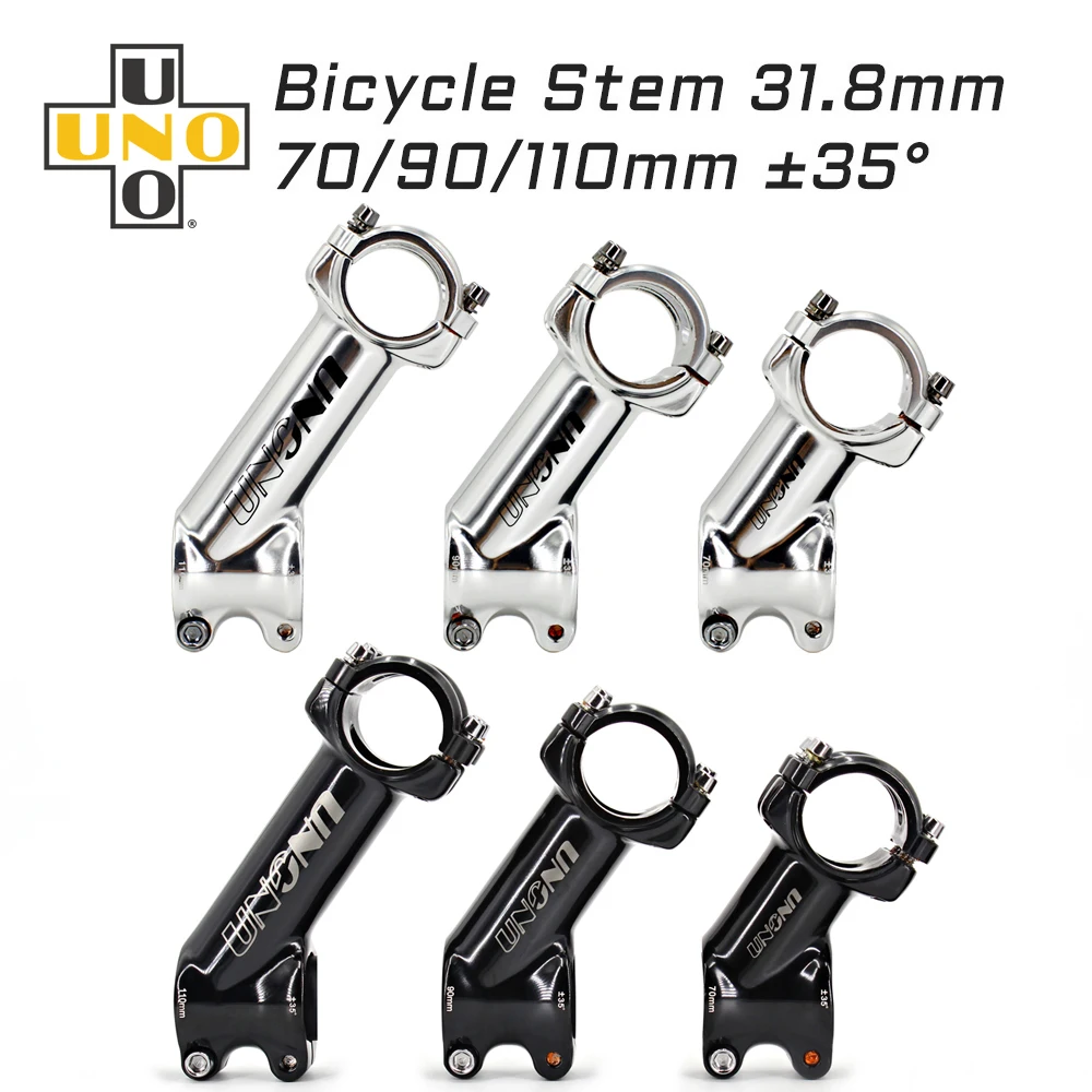 UNO вынос велосипеда 35 градусов Mtb шоссейного из алюминиевого сплава 31 8*70/90/110 мм