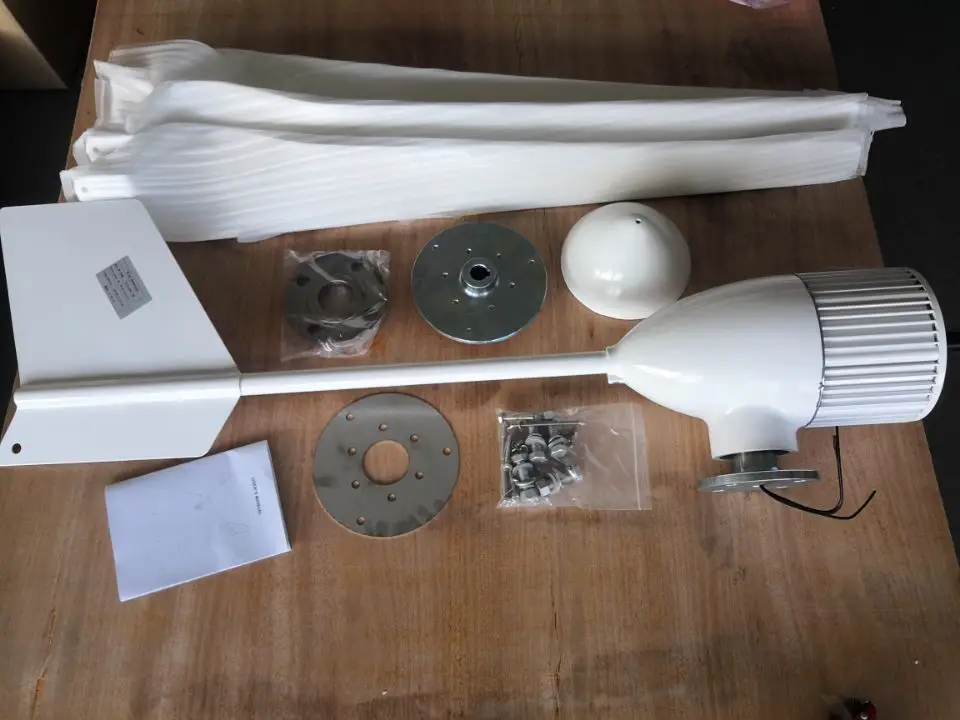 Легкая установка 3 лопастей AC трехфазный ветряной турбины 800 Вт 24В 48В