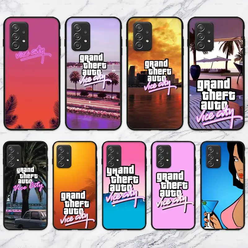 Чехол для телефона с Gta vice city Samsung Galaxy S10 S20 S21 Note10 20Plus Ultra Shell | Мобильные телефоны и