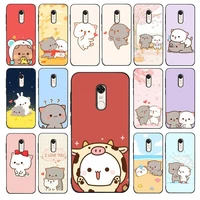 yndfcnb i love u couple lovely cute gray cat phone case for redmi 5 6 7 8 9 a 5plus k20 4x 6 cover