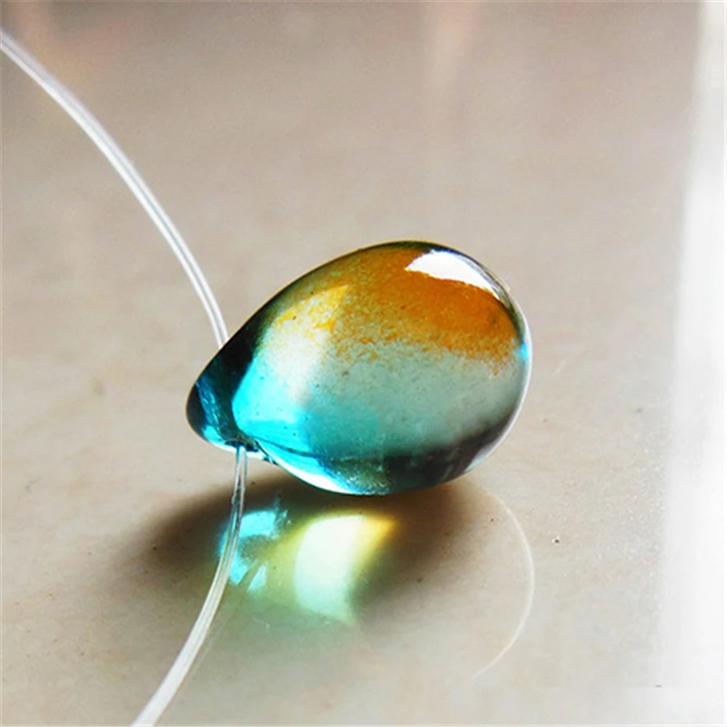 Женское Ожерелье с кристаллами в форме капли прозрачная леска из циркония