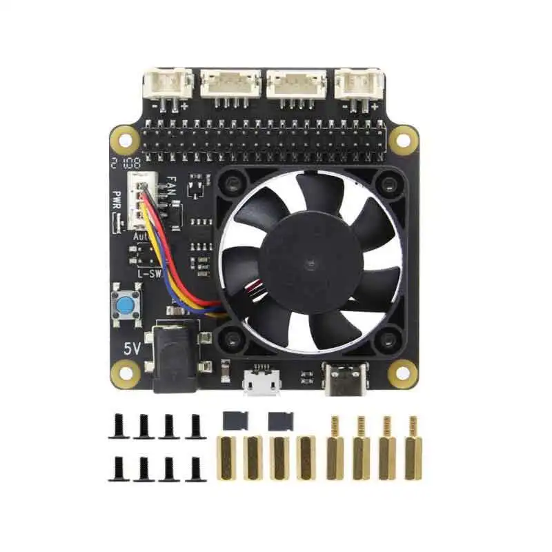 Raspberry Pi 4 Модель B вентилятор X735 выходная мощность 40pin для 4B 3B plus | Компьютеры и офис