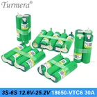 Аккумулятор Turmera 3S, 12,6 в, 4S, 16,8 в, 5S, 21 в, 6S, 25 в, US18650VTC6, 3000 мА  ч, 30 А, для шуруповерта, на заказ