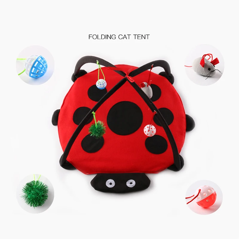 Складная кровать для домашних животных кошек мобильная Игровая палатка котенок
